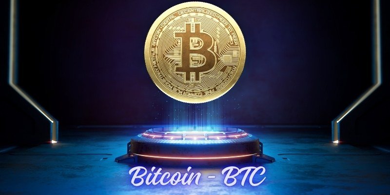 बिटकॉइन (BTC) का लोगो, जिसे 'डिजिटल गोल्ड' भी कहा जाता है, इसकी Proof-of-Work टेक्नोलॉजी को दर्शाता हुआ।
