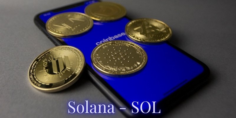 सोलाना (SOL) का लोगो, जो इसकी तेज गति और कम लागत वाली ब्लॉकचेन टेक्नोलॉजी को प्रदर्शित करता है।